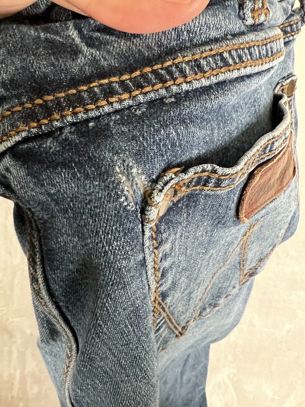 Wrangler Retro Slim Straight Jeans Size 36x32 Western Cowboy